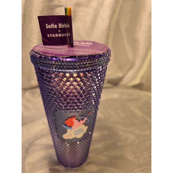 Starbucks Sofie Birkin Rainbow Pride Bling Studded Venti Tumbler Cup - Picture 6 of 6